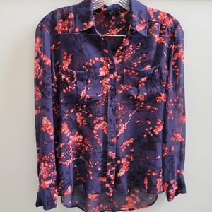 Guess Sheer Floral Blouse XS
